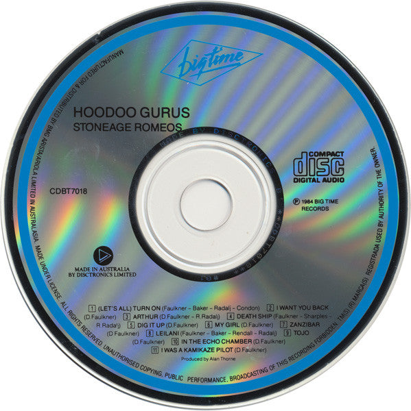Hoodoo Gurus : Stoneage Romeos (CD, Album, RP)