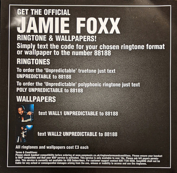 Jamie Foxx Feat. Ludacris : Unpredictable (CD, Single, Enh)