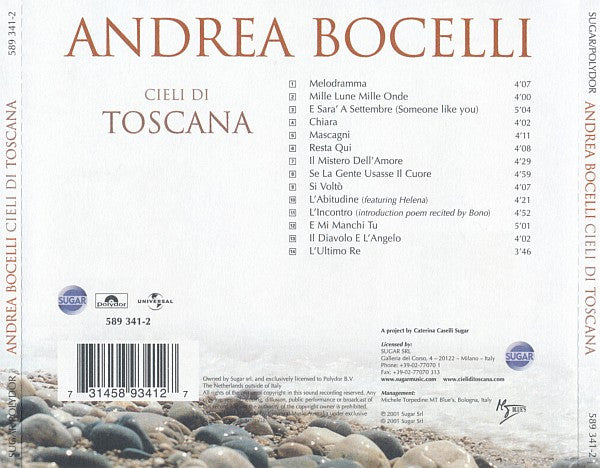 Andrea Bocelli : Cieli Di Toscana (CD, Album)