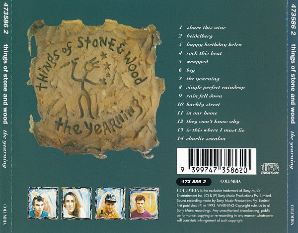 Things Of Stone & Wood : The Yearning (CD, Album)