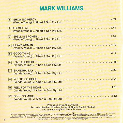 Mark Williams (4) : Mark Williams ZNZ (CD, Album)