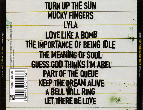 Oasis (2) : Don't Believe The Truth (CD, Album)
