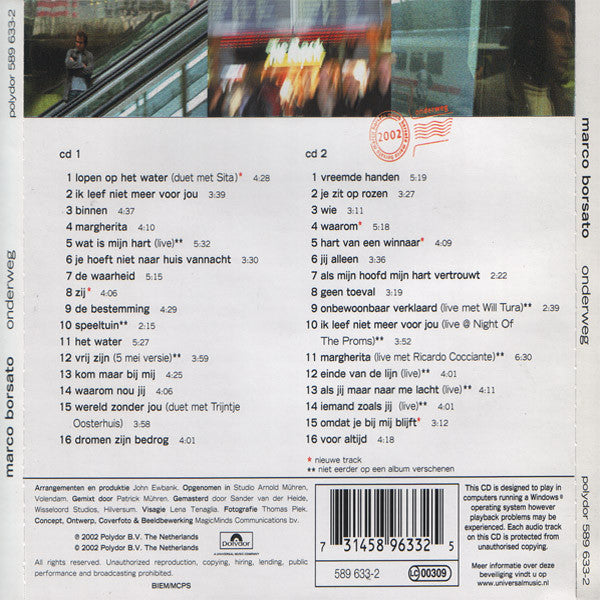 Marco Borsato : Onderweg (2xCD, Album, Comp)