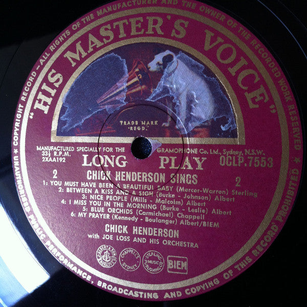 Chick Henderson With Joe Loss & His Orchestra : Chick Henderson Sings Begin The Beguine (LP, Comp, Mono)