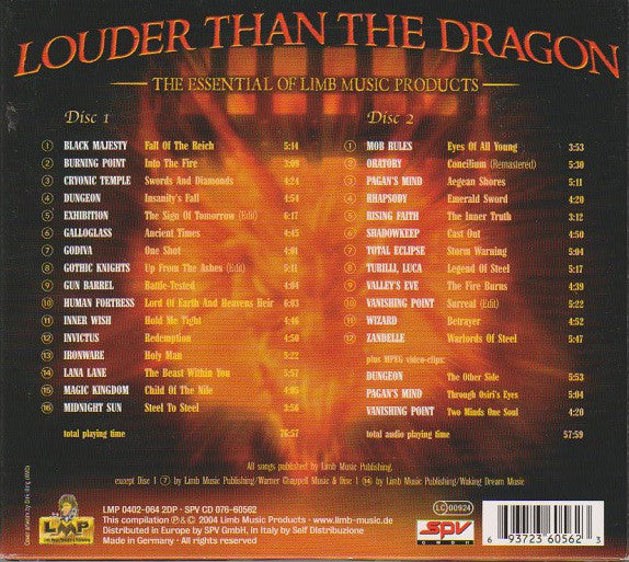 Various : Louder Than The Dragon (CD + CD, Enh + Comp, Ltd, Dig)