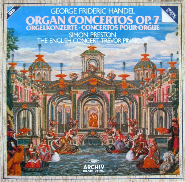 Georg Friedrich Händel, Simon Preston, The English Concert, Trevor Pinnock : Organ Concertos Op.7 (2xLP, Album, Gat)