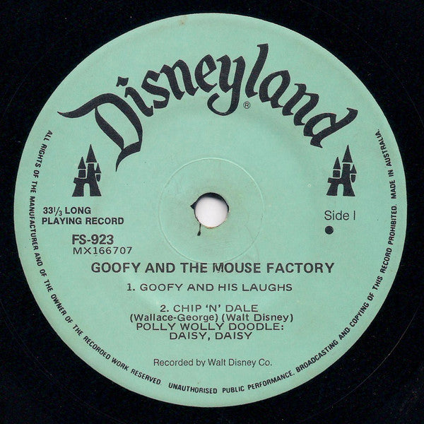 Goofy And The Mouse Factory : Goofy And The Mouse Factory (7")