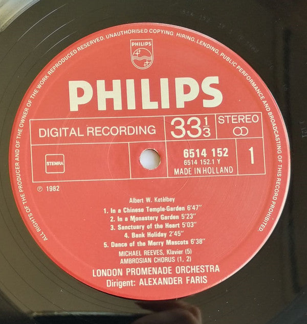 Ketèlbey*, London Promenade Orchestra* : In A Persian Market / In A Monastery Garden / In A Chinese Temple Garden (LP, Album)