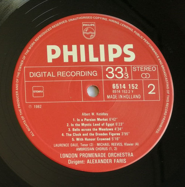 Ketèlbey*, London Promenade Orchestra* : In A Persian Market / In A Monastery Garden / In A Chinese Temple Garden (LP, Album)