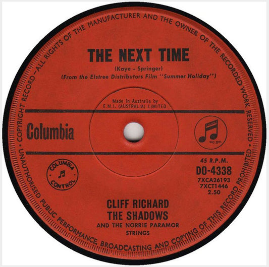 Cliff Richard And The Shadows* : The Next Time (7", Single)