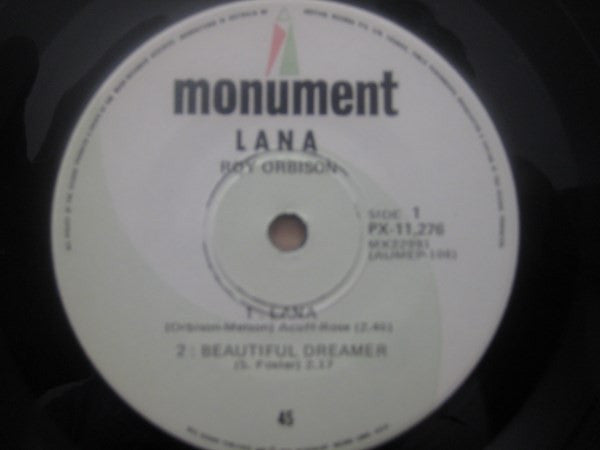 Roy Orbison : Lana (7", EP, Mono)