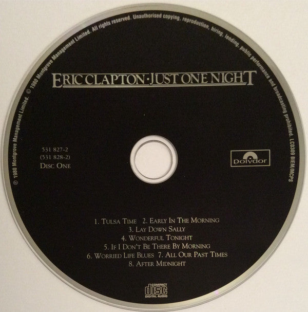 Eric Clapton : Just One Night (2xCD, Album, RE, RM)