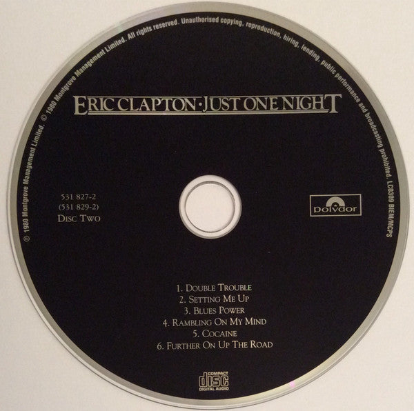 Eric Clapton : Just One Night (2xCD, Album, RE, RM)