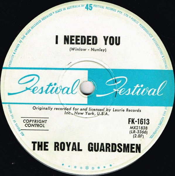The Royal Guardsmen : Snoopy Vs. The Red Baron (7", Single)