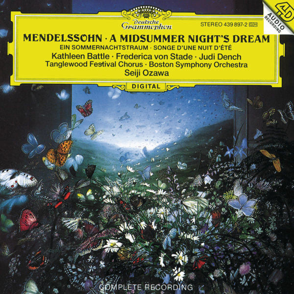 Mendelssohn* - Kathleen Battle • Frederica von Stade • Judi Dench • Tanglewood Festival Chorus • Boston Symphony Orchestra • Seiji Ozawa : A Midsummer Night's Dream (CD, Album)