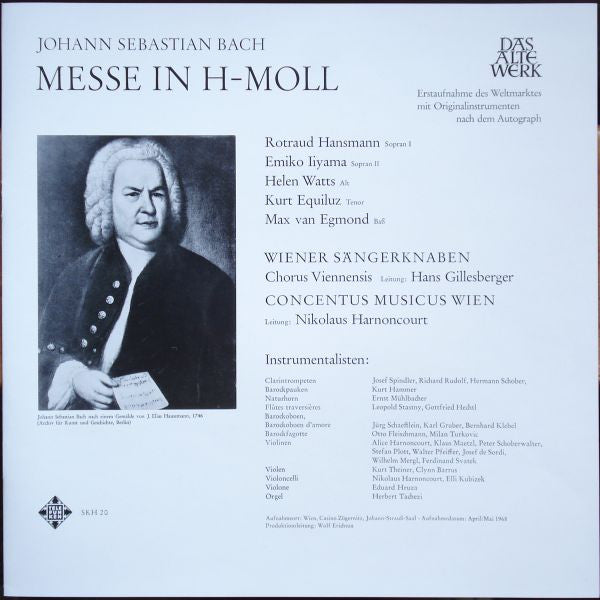 Johann Sebastian Bach : Messe In H-Moll (3xLP, Album + Box)