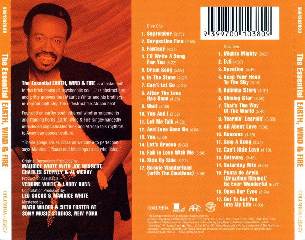 Earth, Wind & Fire : The Essential Earth, Wind & Fire (2xCD, Comp, RM, RP)