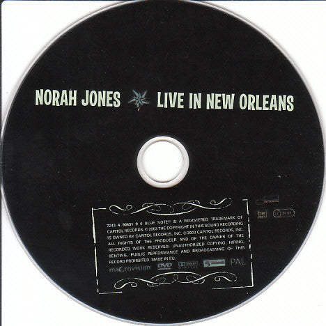 Norah Jones : Live In New Orleans (DVD-V, Copy Prot., Multichannel, PAL, Dol)