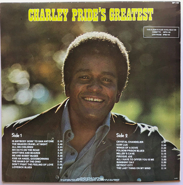 Charley Pride : Charley Pride's Greatest  (LP, Comp)