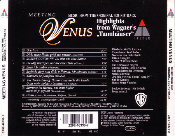 Kiri Te Kanawa, René Kollo, Håkan Hagegård, Waltraud Meier, Philharmonia Orchestra, Marek Janowski : Meeting Venus (Music From The Original Soundtrack) (CD, Album)