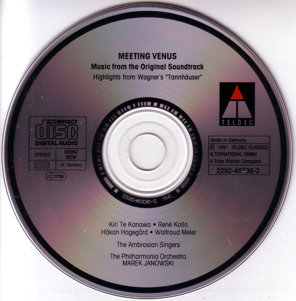 Kiri Te Kanawa, René Kollo, Håkan Hagegård, Waltraud Meier, Philharmonia Orchestra, Marek Janowski : Meeting Venus (Music From The Original Soundtrack) (CD, Album)
