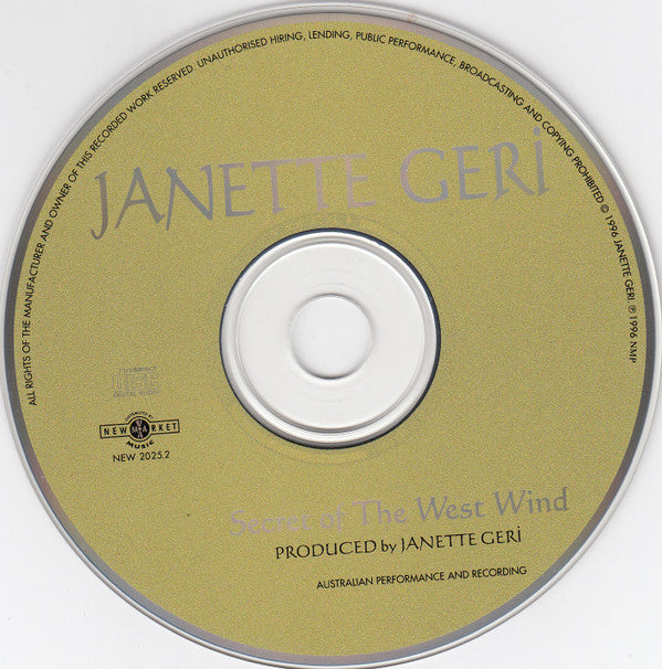 Janette Geri : Secret Of The West Wind  (CD, Album)