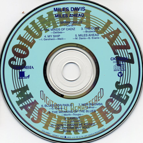 Miles Davis + 19, Gil Evans : Miles Ahead (CD, Album, Mono, RE, RM)