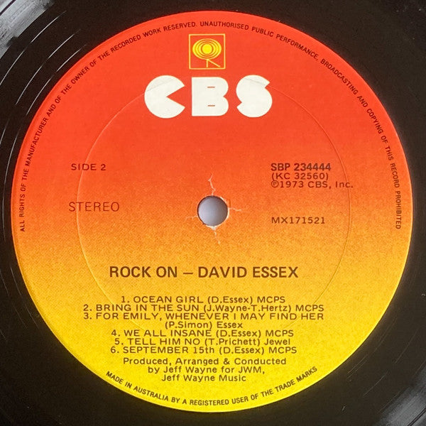 David Essex : Rock On (LP, Album)