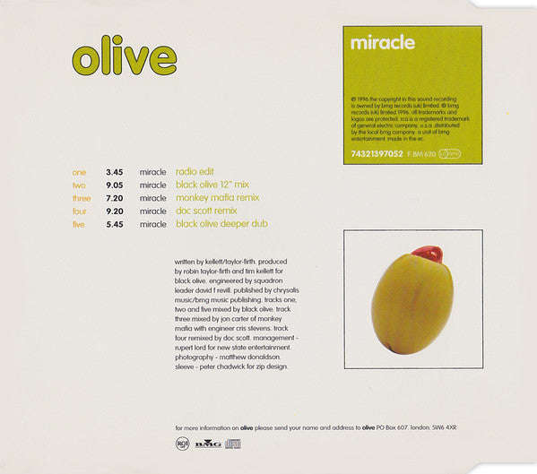 Olive : Miracle (CD, Maxi)