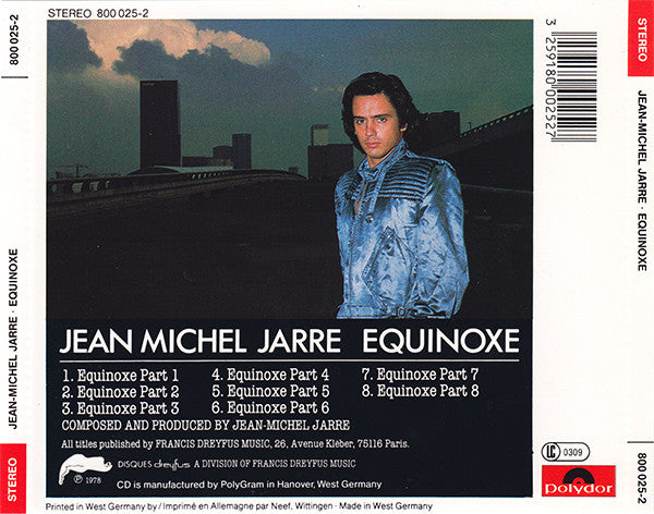 Jean-Michel Jarre : Equinoxe (CD, Album, RP)