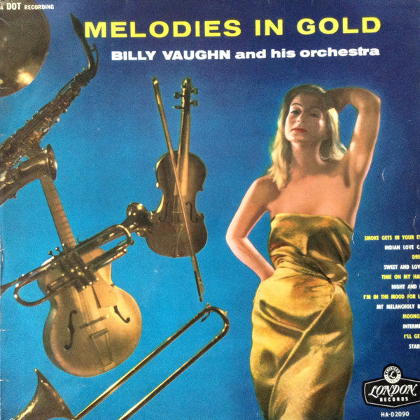 Billy Vaughn And His Orchestra : Melodies In Gold (LP, Album, Mono)