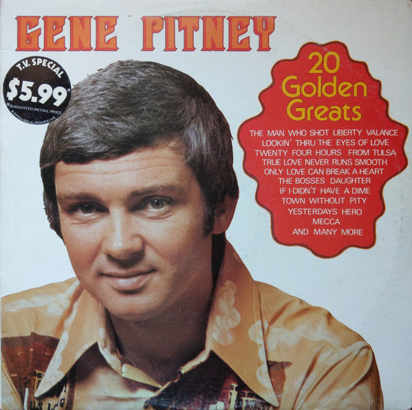 Gene Pitney : 20 Golden Greats (LP, Comp)