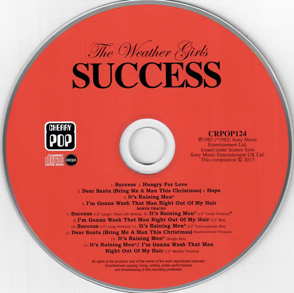 The Weather Girls : Success (CD, Album, RE, RM)