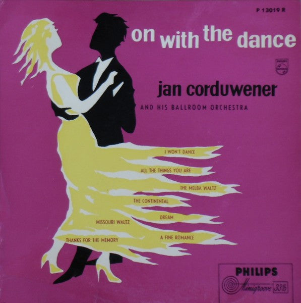 Jan Corduwener And His Ballroom Orchestra* : On With The Dance (10", Album)