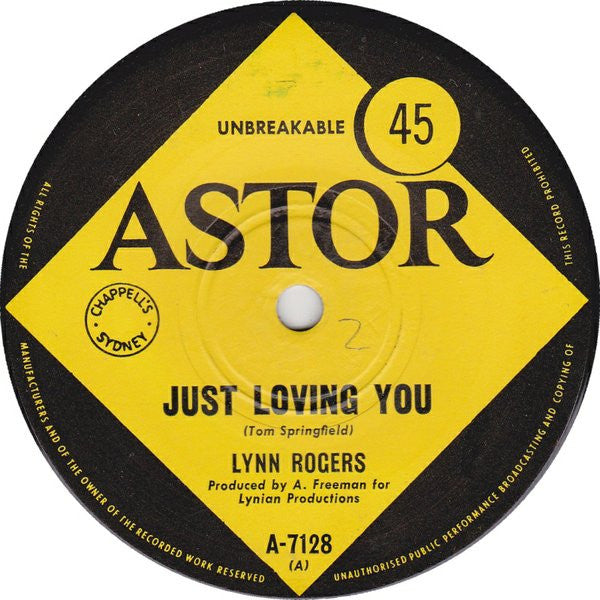 Lynn Rogers : Just Loving You  (7", Single)