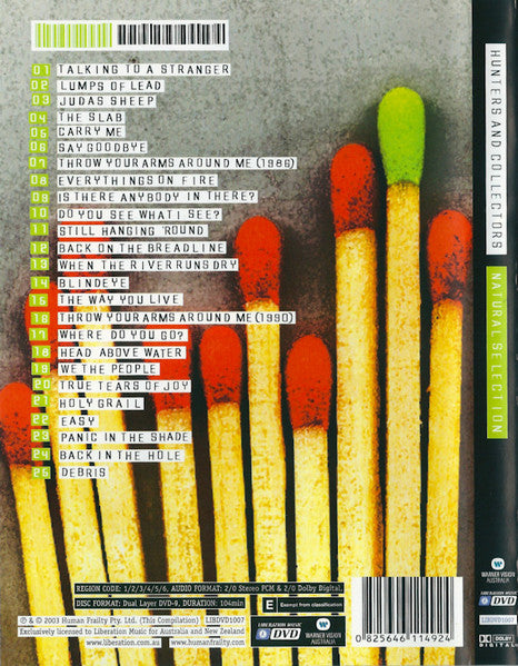 Hunters & Collectors : Natural Selection The Videos (DVD-V, PAL)