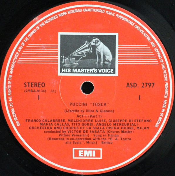Giacomo Puccini - Maria Callas, Giuseppe Di Stefano, Tito Gobbi, Orchestra Del Teatro Alla Scala & Coro Del Teatro Alla Scala, Victor De Sabata : Tosca (2xLP, Album, RE + Box)