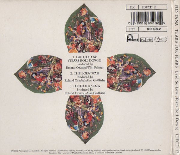Tears For Fears : Laid So Low (Tears Roll Down) (CD, Single, Dig)