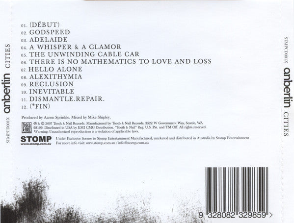 Anberlin : Cities (CD, Album)