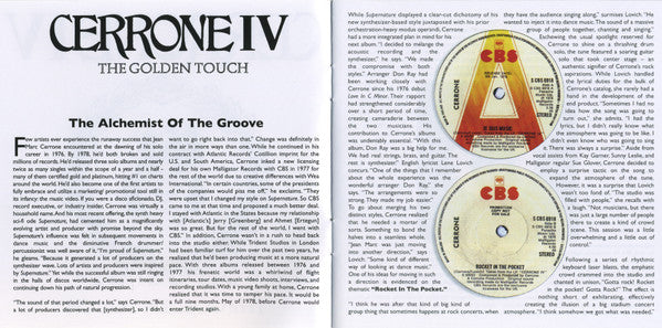 Cerrone : Cerrone IV - The Golden Touch (CD, Album, RM)