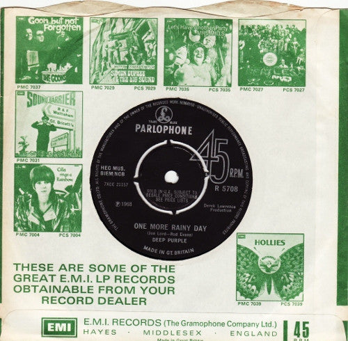Deep Purple : Hush ! (7", Single, Mono, Kno)