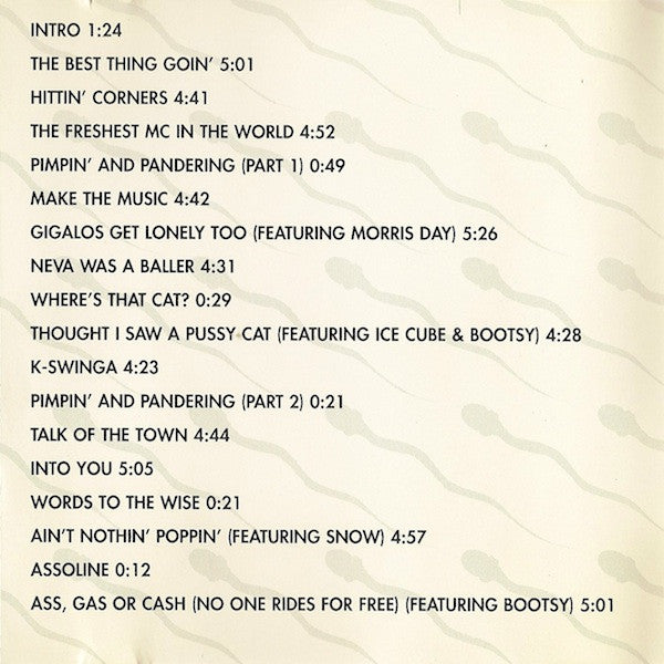 K-Dee : Ass, Gas Or Cash (No One Rides For Free) (CD, Album)