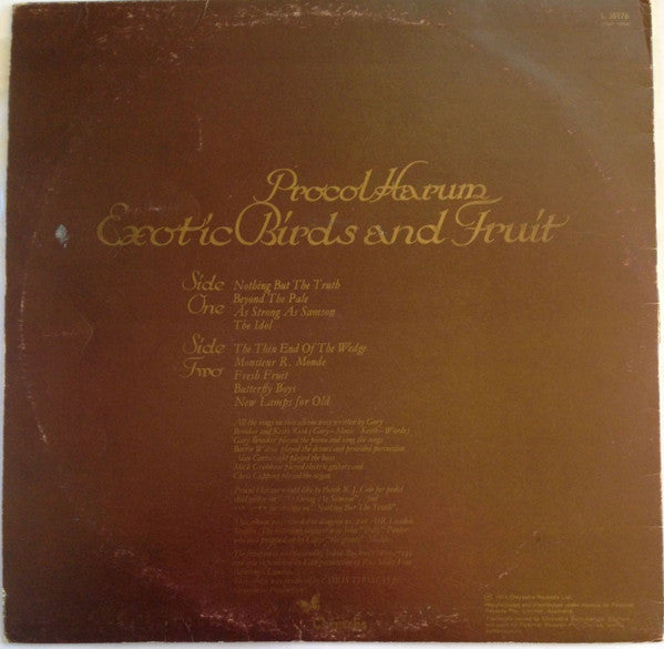 Procol Harum : Exotic Birds And Fruit (LP, Album)
