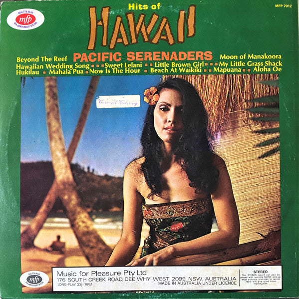 Pacific Serenaders : Hits Of Hawaii (LP, Comp)