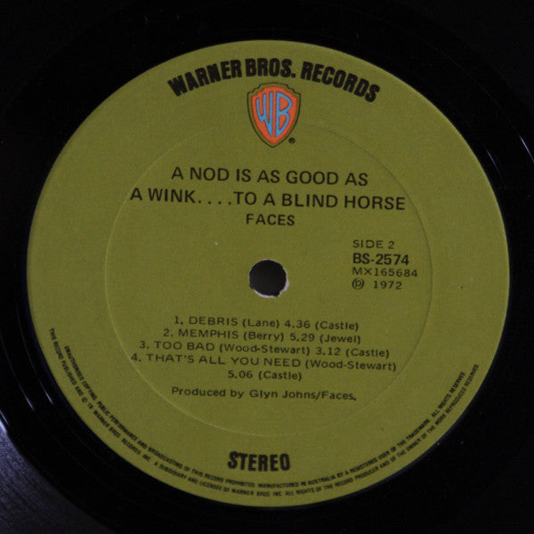 Faces (3) : A Nod Is As Good As A Wink...To A Blind Horse (LP, Album)