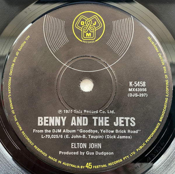 Elton John : Candle In The Wind (7", Single)