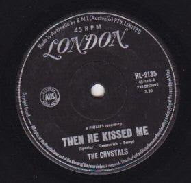 The Crystals : Then He Kissed Me (7", Single)