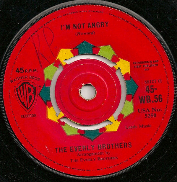 Everly Brothers : Crying In The Rain (7", Single)