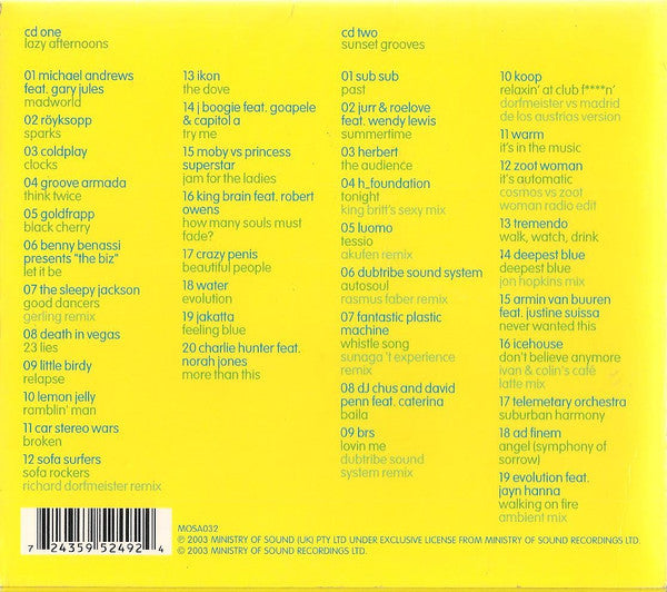 Various : The Chillout Session (Summer Collection 2004) (2xCD, Comp)