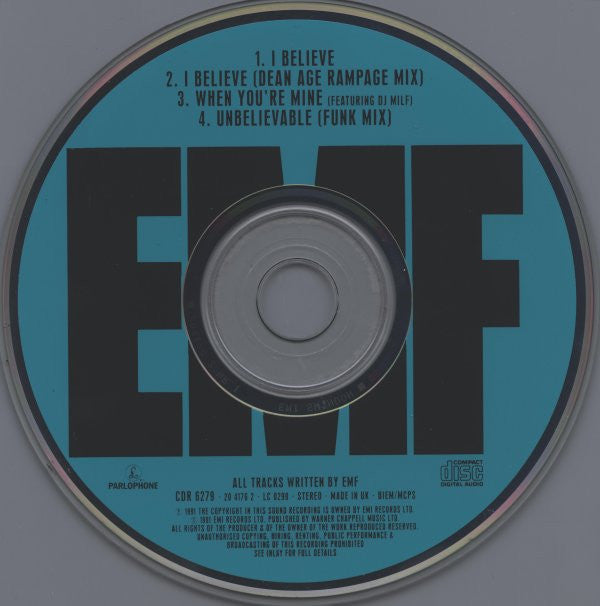EMF : I Believe (CD, Single)